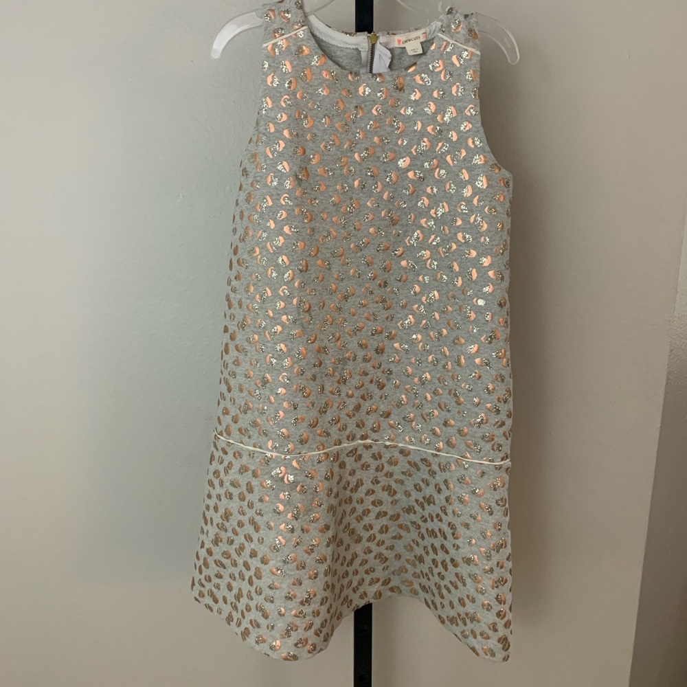 Crewcuts gold metallic dress